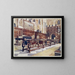 Littlecote Room Shuffleboard Table - Edwin Foley — framed artwork on a wall