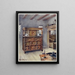 L'armoire Putnam in English oak and cedar. Carved piece of furniture in American oak. - Edwin Foley — framed artwork on a wall