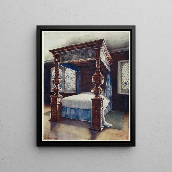 The bed of Littlecote The property of Vincent Robinson Esquire F. S. A. Parnham Dorset - Edwin Foley — framed artwork on a wall