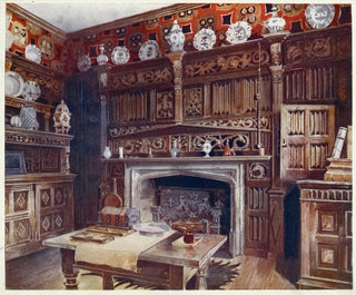 L'étude lambrissée à Groombridge Place, Kent - Edwin Foley — artwork view