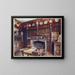 L'étude lambrissée à Groombridge Place, Kent - Edwin Foley — framed artwork on a wall