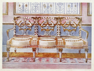Golden and painted wooden sofa painting - Edwin Foley — artwork view