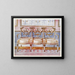 Golden and painted wooden sofa painting - Edwin Foley — framed artwork on a wall