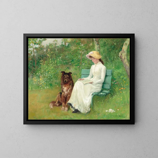 A Moment of Calm - Edwin Harris — framed artwork on a wall