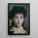 Portrait of a Girl - Edwin Harris — framed artwork on a wall
