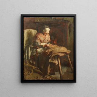 Repairs in progress - Edwin Harris — framed artwork on a wall