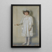 Reproduction of the painting La jeune fille en blanc, portrait de Beatrice Harrison à douze ans - Edwin Harris