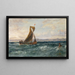 View of Dublin Bay - Edwin Hayes — framed artwork on a wall