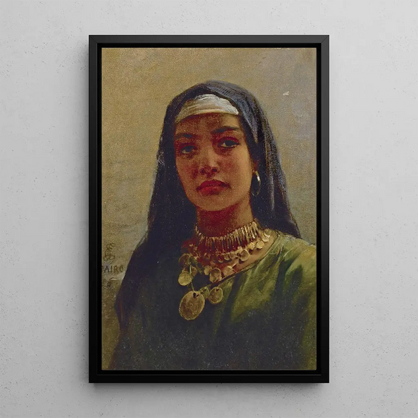 Egyptian Beauty - Edwin Long — framed artwork on a wall