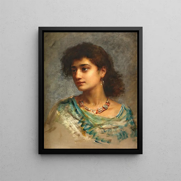 Nouzhatoul Aouadat - Edwin Long — framed artwork on a wall