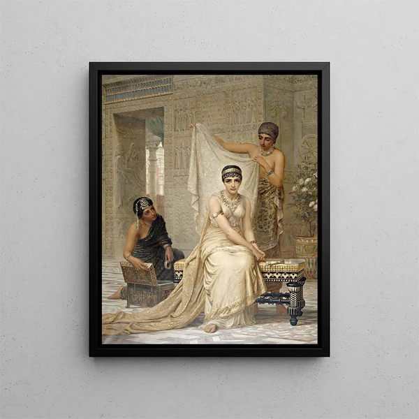 La reine Esther - Edwin Long — framed artwork on a wall