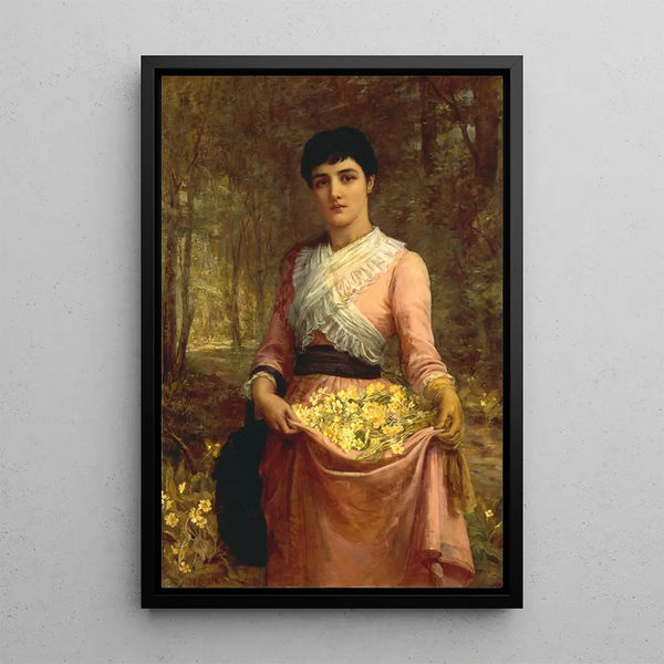Reproduction of the painting Les filles de notre empire, Angleterre, la primevère - Edwin Long