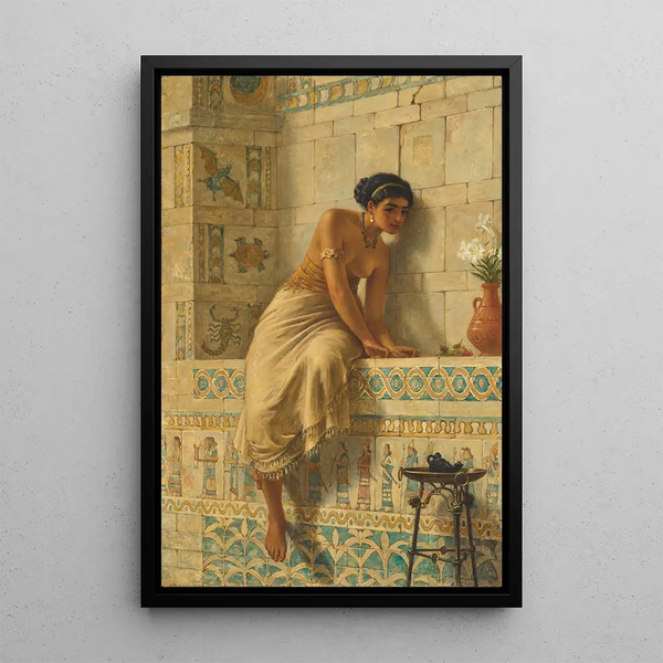 Thisbé - Edwin Long — framed artwork on a wall