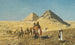 Caravan of camels among the pyramids of Egypt - Edwin Lord Weeks — artwork view