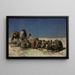 Camels near a cistern - Edwin Lord Weeks — framed artwork on a wall