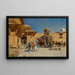 Departure for the Hunt - Edwin Lord Weeks — framed artwork on a wall