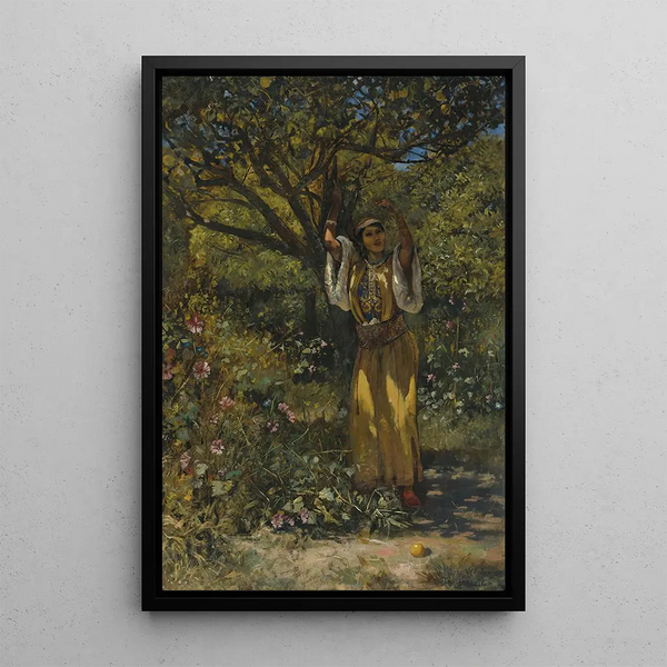 In the Garden - Edwin Lord Weeks — framed artwork on a wall