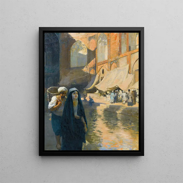 Market Understanding - Edwin Lord Weeks — framed artwork on a wall