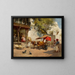 Girls of Nautche and Gharry in Ahmedabad - Edwin Lord Weeks — framed artwork on a wall