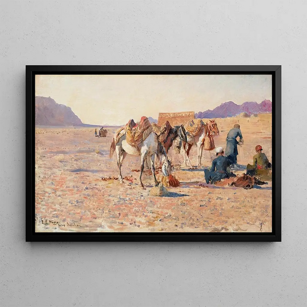 Near Ispahan - Edwin Lord Weeks — framed artwork on a wall