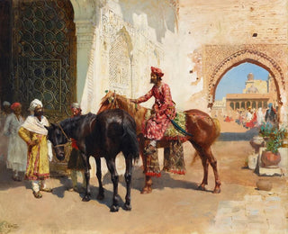 Seller of Persian Horses in Bombay - Edwin Lord Weeks — artwork view