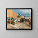 Café persan, le vendeur de poteries - Edwin Lord Weeks — framed artwork on a wall