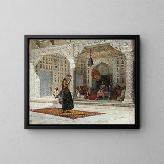 The Nautch - Edwin Lord Weeks — framed artwork on a wall