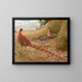 The Copper Pheasant of Soemmerring - Edwin Megargee — framed artwork on a wall