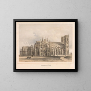 Westminster Abbey Painting - Edwin Thomas Dolby — framed artwork on a wall