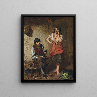 New shoes - Edwin Thomas Roberts — framed artwork on a wall