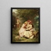Les joyeux pêcheurs - Edwin Thomas Roberts — framed artwork on a wall