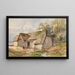Old Farm - Edwin Toovey — framed artwork on a wall