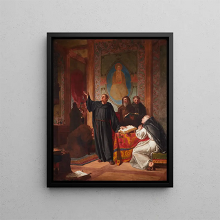 The Vow of Luther - Edwin White — framed artwork on a wall