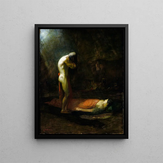 The Brave in Mourning - Edwin Willard Deming — framed artwork on a wall