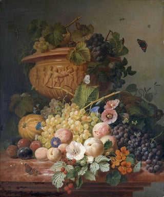 Still life with flowers and fruits - Eelke Jelles Eelkema — artwork view