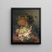Still life with flowers and fruits - Eelke Jelles Eelkema — framed artwork on a wall