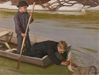 Boys fishing - Eero Järnefelt — artwork view