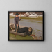 Boys fishing - Eero Järnefelt — framed artwork on a wall