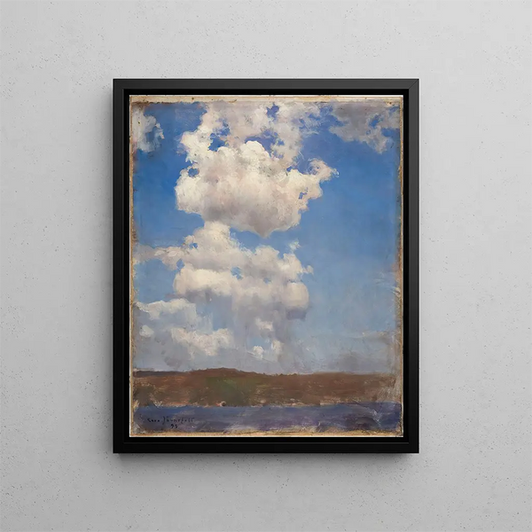 Étude des nuages - Eero Järnefelt — framed artwork on a wall