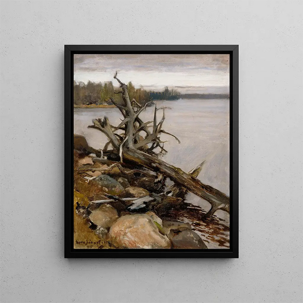 Pin mort dans l'eau - Eero Järnefelt — framed artwork on a wall