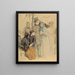 Festival of Flora in Kumthti, field study - Eero Järnefelt — framed artwork on a wall