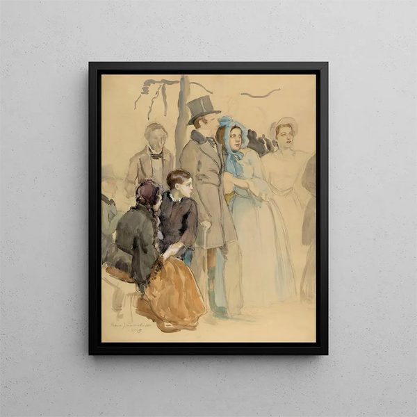 Florajuhla Kumthden kentällä - Eero Järnefelt — framed artwork on a wall