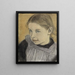 Girl - Eero Järnefelt — framed artwork on a wall