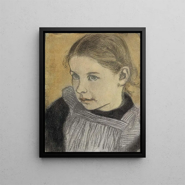 Girl - Eero Järnefelt — framed artwork on a wall