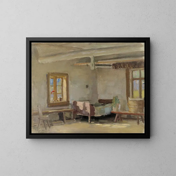 Interior Painting - Eero Järnefelt — framed artwork on a wall