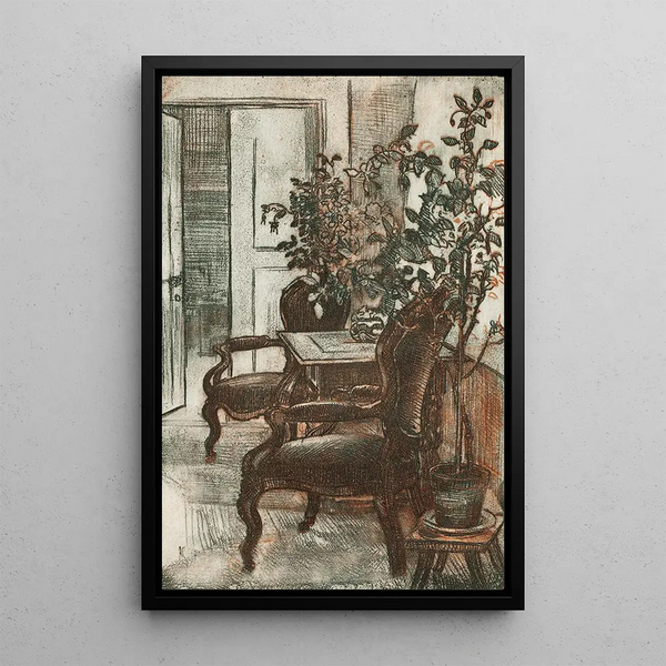 Reproduction of the painting Interior of Suviranta - Eero Järnefelt
