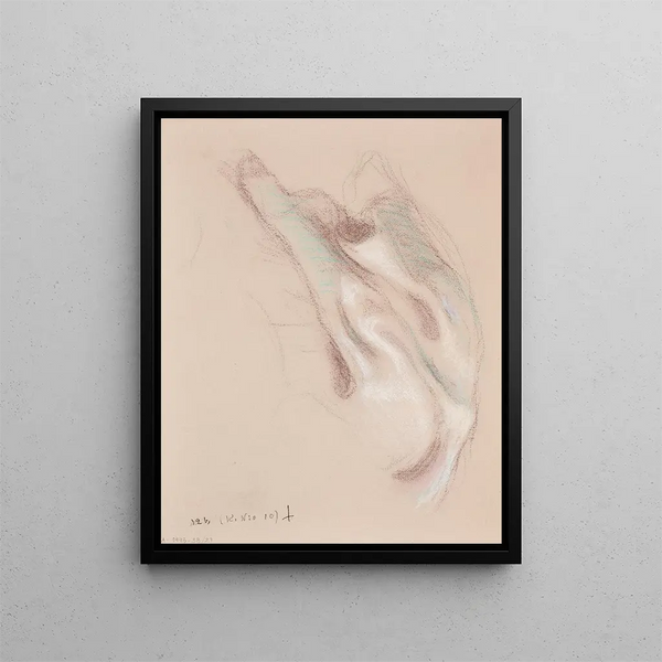 Folds of fabric probably - Eero Järnefelt — framed artwork on a wall