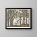 Rivage du lac avec des roseaux - Eero Järnefelt — framed artwork on a wall