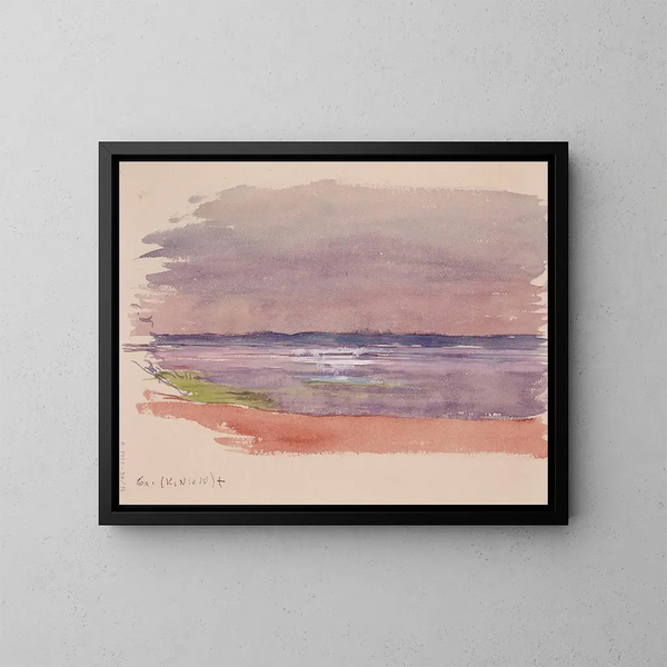 Lake or Marine Landscape - Eero Järnefelt — framed artwork on a wall