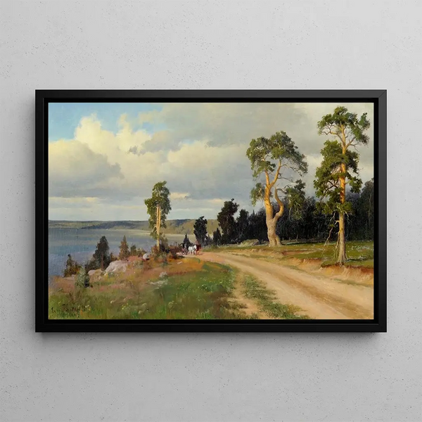 Landscape - Eero Järnefelt — framed artwork on a wall